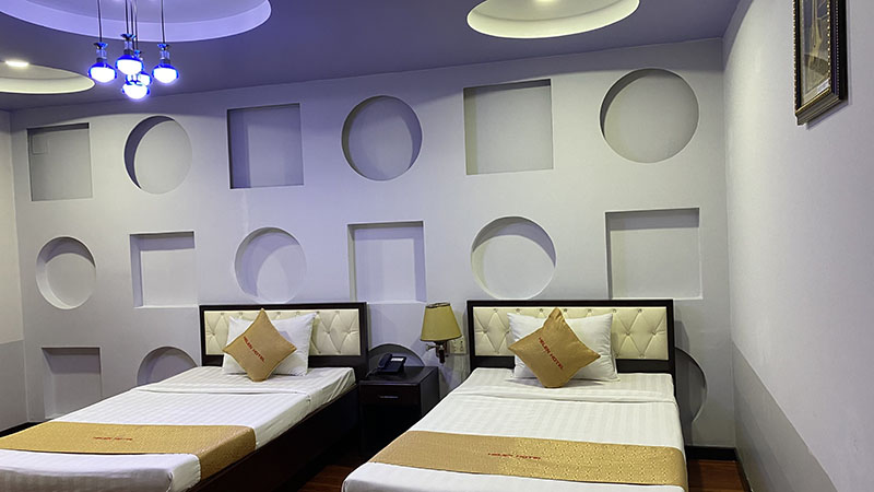 Phòng deluxe 2 giường đơn lớn cho 2 người - khách sạn tại Long Xuyên